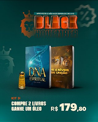 Kit 3 - Compre 2 livros e ganhe um Óleo de Unção