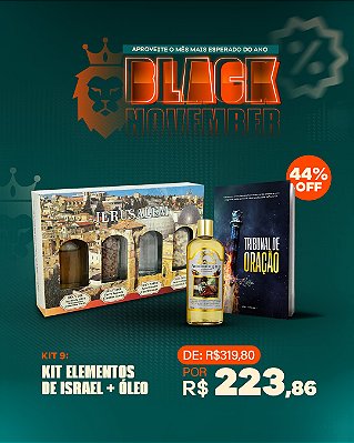 Kit 9 - Kit Elementos de Israel + Óleo de Unção Spikenard + Livro