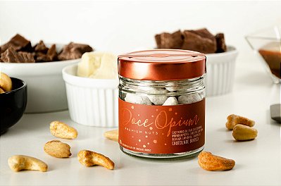 Castanhas de Caju Caramelizadas e Cobertas com Chocolate - 120g