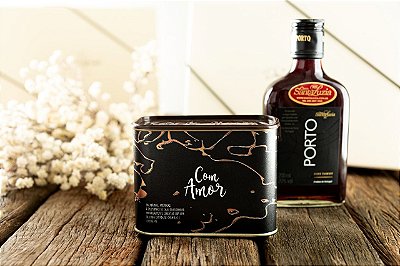 Caixa Para Brinde Com Nuts e Vinho do Porto