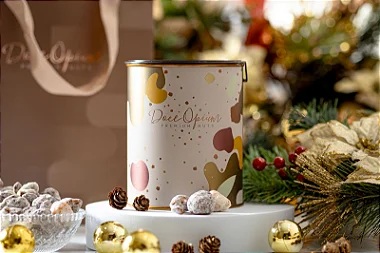 Lata Mix 500g - macadâmias, castanhas de caju, amêndoas e nozes pecan.