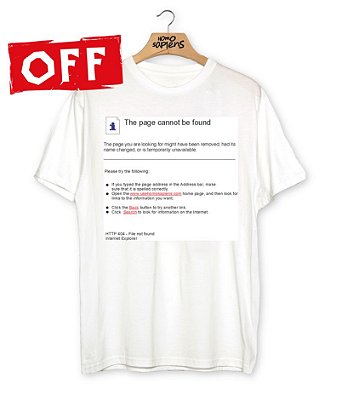 Camiseta ERROR 404