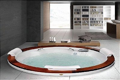 BANHEIRA GEMINI WOOD - JACUZZI - 2 A 4 PESSOAS - ACRÍLICA