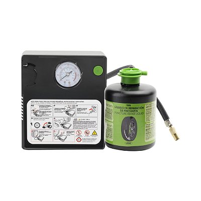 MINI COMPRESSOR DE AR + SELANTE PARA PNEUS REPARO RÁPIDO