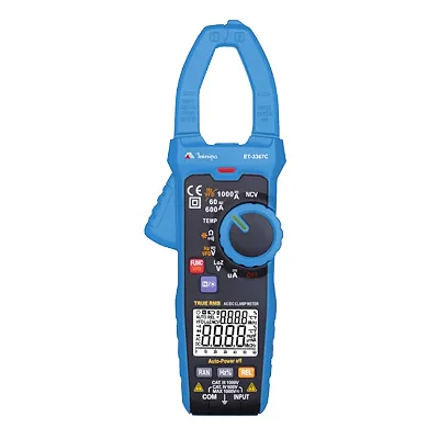 Alicate Amperímetro Digital 1000A AC/DC TRUE RMS ET-3367C MINIPA