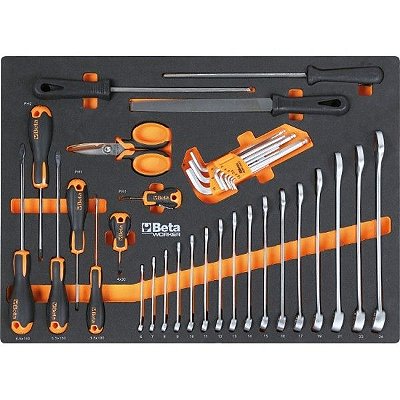 KIT/PRM1 - JOGO COM 196 FERRAMENTAS P/CARRO C04 BETA BOX - BETA WORKER