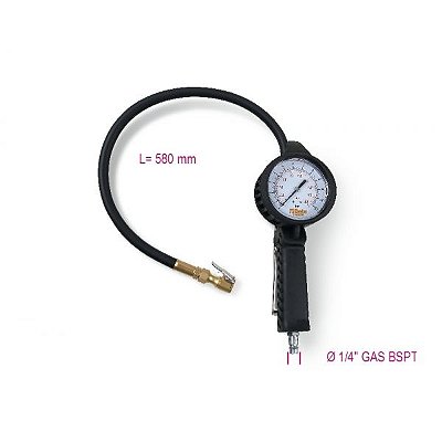 INFLADOR DE PNEUS COM MANÔMETRO - 0,5-12 Bar - 1949GPA - BETA