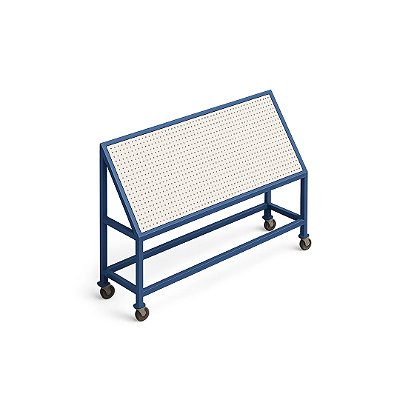 Quadro Simples com Rodízio Inclinado 30° 2,00x1,00 Especifer EE10004 | Painel Perfurado Móvel