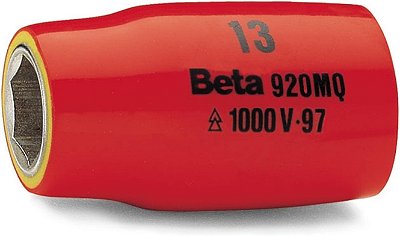 SOQUETE SEXTAVADO 10MM ISOLADO VDE ENCAIXE 1/2 - BETA