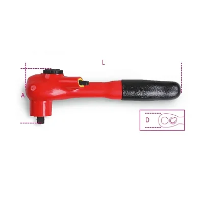 CATRACA REVERSIVEL ISOLADO VDE ENCAIXE 3/8 - BETA