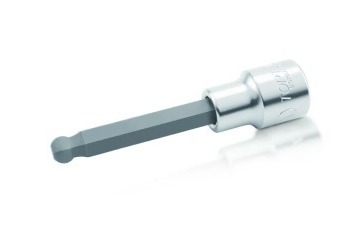 SOQUETE BIT HEXAGONAL ABAULADO LONGO ENC 1/2" 6MM