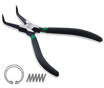 ALICATE PARA ANEIS INTERNO BICO CURVO 5"