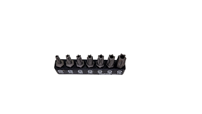 JOGO DE BIT'S 1/4" TORX COM FURO GUIA COM 7 PECAS
