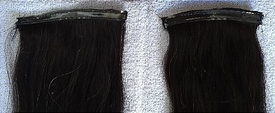APLIQUE FITA ADESIVA CABELO HUMANO INDIANO CASTANHO ESCURO 48CM 27