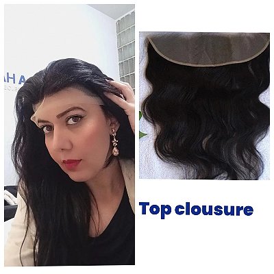 TOP CLOUSURE MEIRE EM LACE DE REPARTIÇÃO LIVRE DE ORELHA A ORELHA