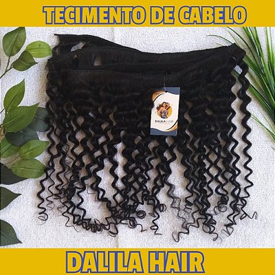 CABELO HUMANO CACHO CAIPIRA 50CM TECIDO PERSONALIZADO 49