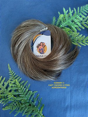 COQUE ELÁSTICO CABELO HUMANO MAIOR VOLUME