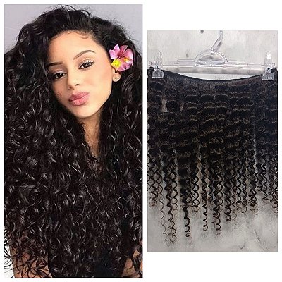 CABELO HUMANO CACHEADO TECIDO NA TELA PERSONALIZADO 87