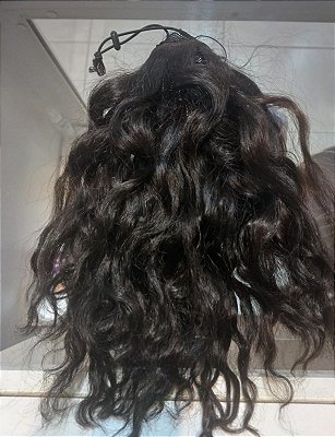 2 EM 1 COQUE E RABO DE CAVALO  100% CABELO HUMANO PERSONALIZADO 119