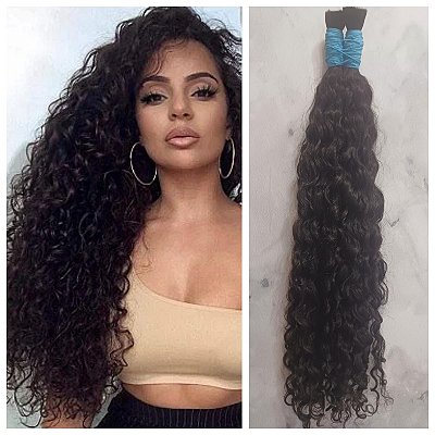 Cabelo Indiano Cacho Caipira  65 cm na liga