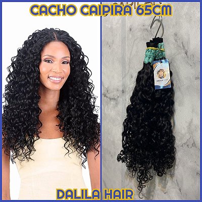 CABELO HUMANO CACHO CAIPIRA CAST. ESC. 65CM