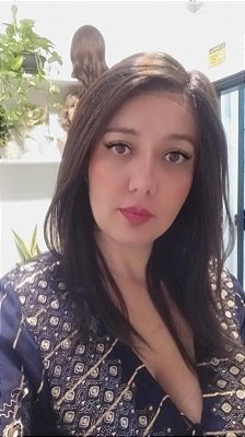 Peruca Cristiane cabelo humano feminino castanho médio
