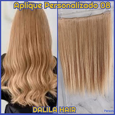 APLIQUE PERSONALIZADO 08 TIC TAC CABELO HUMANO