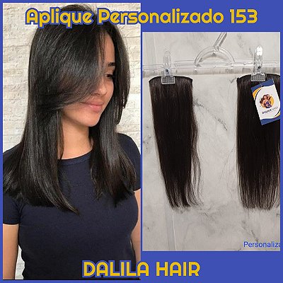 APLIQUES LATERAIS DE TIC TAC COM CABELO HUMANO KIT PERSONALIZADO 153
