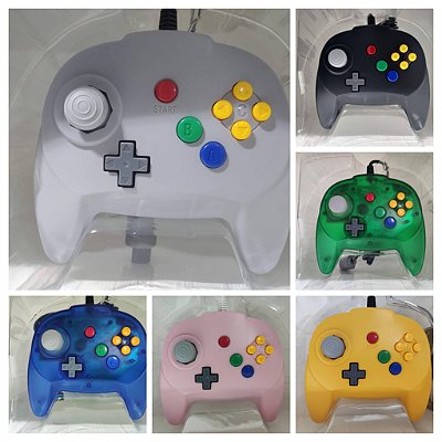 Controle Compatível Nintendo 64 N64 | Design Japonês | Analógico GameCube