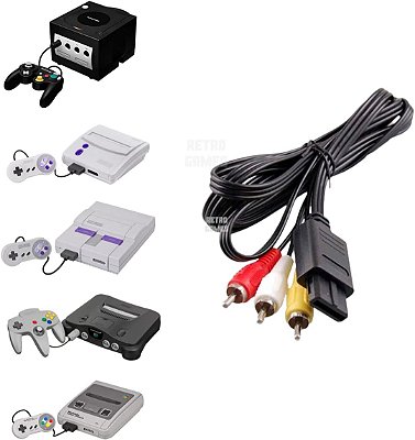 Cabo AV / RCA para Super Nintendo / Nintendo 64 / Game Cube