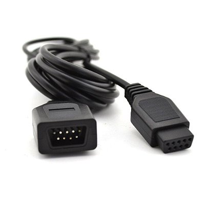 Cabo Extensor para Controle de Sega Mega Drive / Genesis / Master System / Atari 1.5m