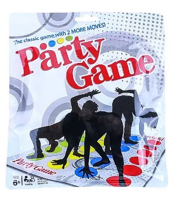 Jogo Twister Diversão para a Família, com tabuleiro clássico
