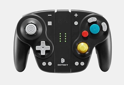 Gamepad Joycon para Nintendo Switch - Estilo GameCube - Preto