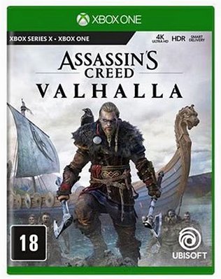 Mídia física jogo Assassins Creed Valhalla para Xbox One / Xbox Series X