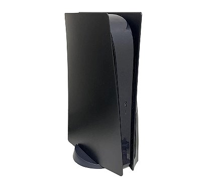 Faceplate preta Compatível com PS5 versão mídia física