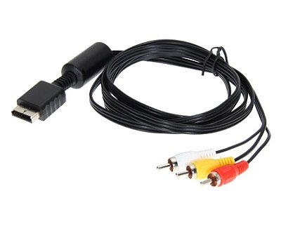 Cabo AV / RCA para Playstation 1 2 e 3 PS1, PS2 e PS3
