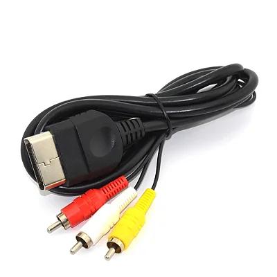 Cabo AV RCA para Xbox Clássico / Cabo 3 Cores Xbox Clássico