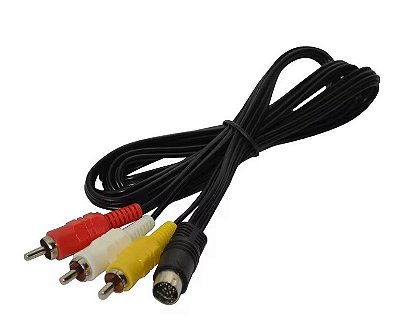 Cabo AV RCA para Sega Saturn / Saturn Cabo 3 Cores