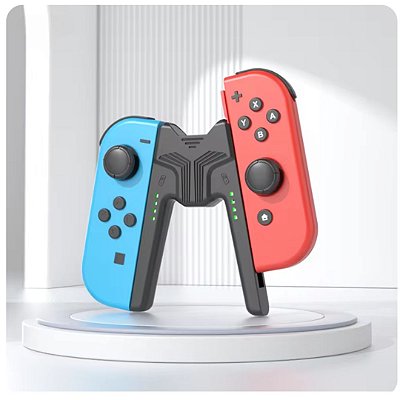 Grip De Carregamento Compatível Com Joy-con Nintendo Switch / Switch Oled
