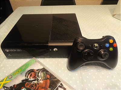 Console Xbox 360 Super Slim Desbloqueado + Jogo + Controle Sem Fio
