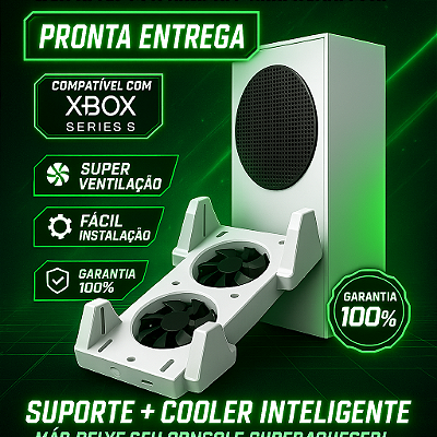 Suporte Vertical com Cooler Inteligente Compatível com Xbox Series S