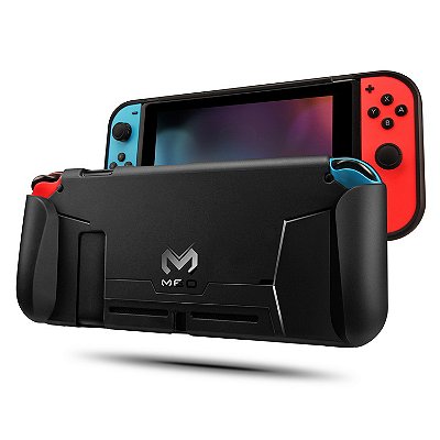 Case Grip compatível com Nintendo Switch com Suporte e compartimentos. para Cartuchos
