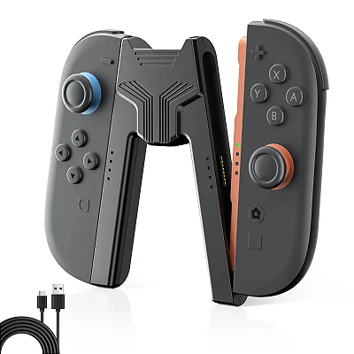 Grip com Carregador Compatível com Nintendo Switch 2