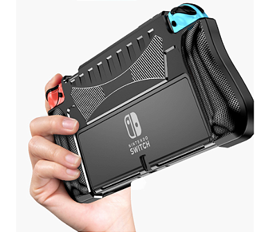 Case Protetora Dockable Grip Antiderrapante compativel com Nintendo Switch OLED