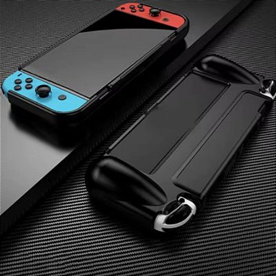 Case Protetora Dockable Grip Antiderrapante compativel com Nintendo Switch OLED