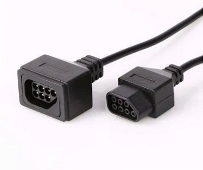 Cabo Extensor para Controles PlayStation 2, Nintendo 64, Super Nintendo, GameCube, Mega Drive, Xbox Clássico, Dreamcast, Sega Saturn, NES e NeoGeo SNK