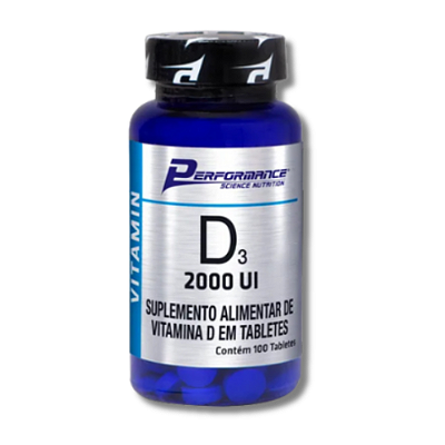 VITAMINA D3 2000 UI 100 CAPS - PERFORMANCE NUTRITION
