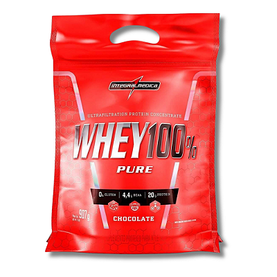 WHEY 100% PURE REFIL 907GR - INTEGRALMEDICA