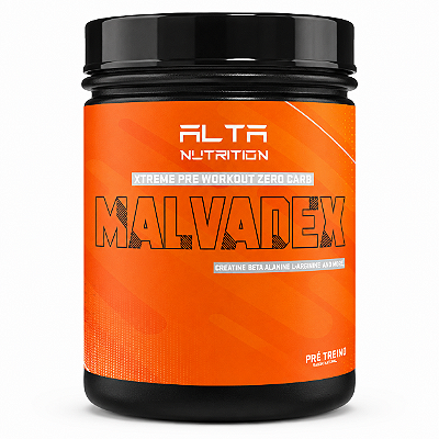 PRÉ-TREINO MALVADEX ZERO CARBO MAÇÃ VERDE POTE 222G - ALTA NUTRITION