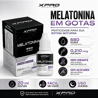 MELATONINA 21OMG 20ML UVA - XPRO NUTRITION